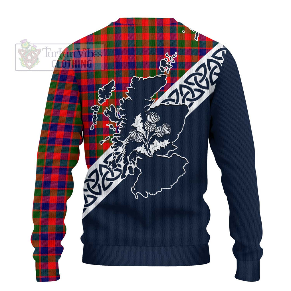 MacGowan (McGowan) Tartan Ugly Sweater Featuring Thistle and Scotland Map - Tartan Vibes Clothing
