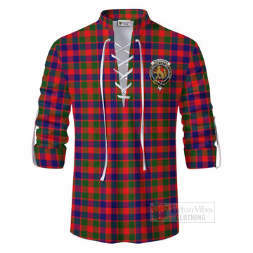 MacGowan (McGowan) Tartan Ghillie Kilt Shirt with Family Crest DNA In Me Style - Tartan Vibes Clothing