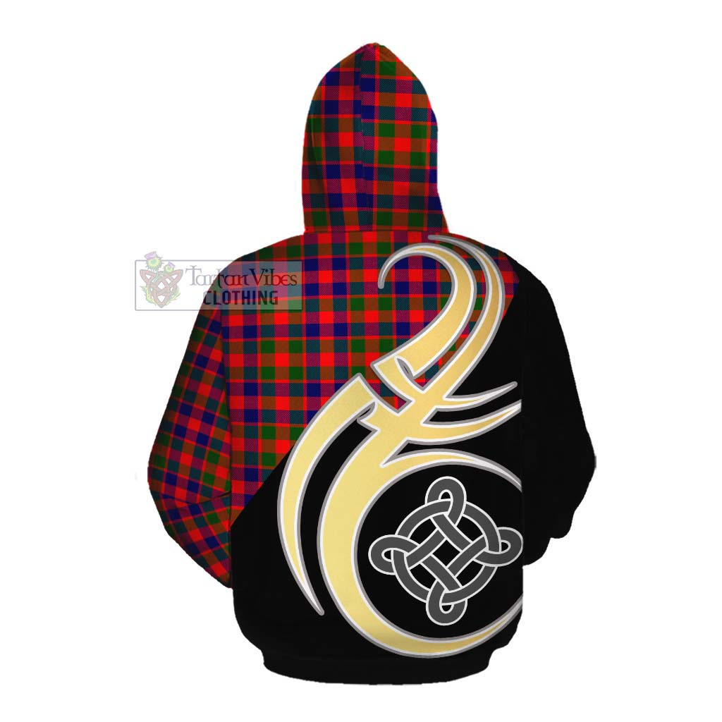 MacGowan (McGowan) Tartan Cotton Hoodie with Family Crest and Celtic Symbol Style Pullover Hoodie - Tartan Vibes Clothing