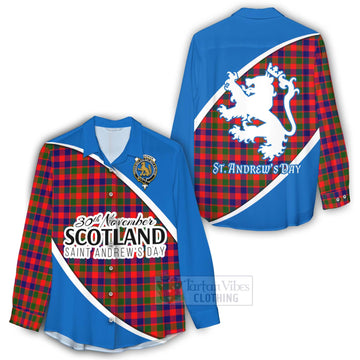 MacGowan (McGowan) Family Crest Tartan Women's Casual Shirt Celebrate Saint Andrew's Day in Style - Tartan Vibes Clothing