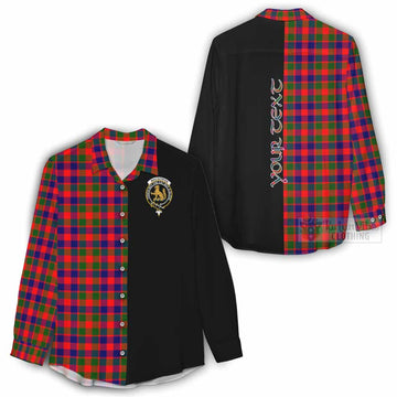 MacGowan (McGowan) Tartan Women's Casual Shirt with Family Crest and Half Of Me Style - Tartan Vibes Clothing