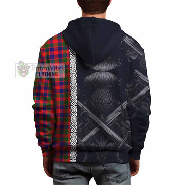 MacGowan (McGowan) Tartan Hoodie with Family Crest Cross Sword Thistle Celtic Vibes - Tartan Vibes Clothing