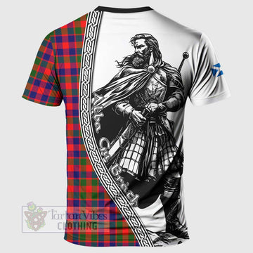 MacGowan (McGowan) Tartan Clan Crest T-Shirt with Highlander Warrior Celtic Style - Tartan Vibes Clothing