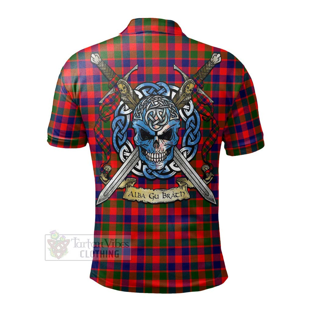 MacGowan (McGowan) Tartan Polo Shirt with Family Crest Celtic Skull Style - Tartan Vibes Clothing