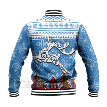 MacGowan (McGowan) Clan Christmas Baseball Jacket Celtic Reindeer Style - Tartan Vibes Clothing