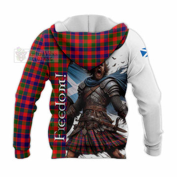 MacGowan (McGowan) Crest Tartan Knitted Hoodie Inspired by the Freedom of Scottish Warrior - Tartan Vibes Clothing