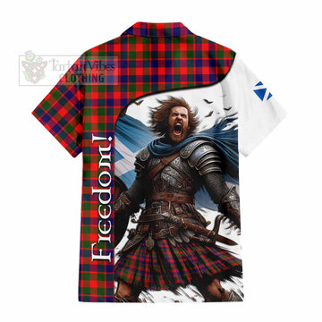 MacGowan (McGowan) Crest Tartan Hawaiian Shirt Inspired by the Freedom of Scottish Warrior - Tartan Vibes Clothing