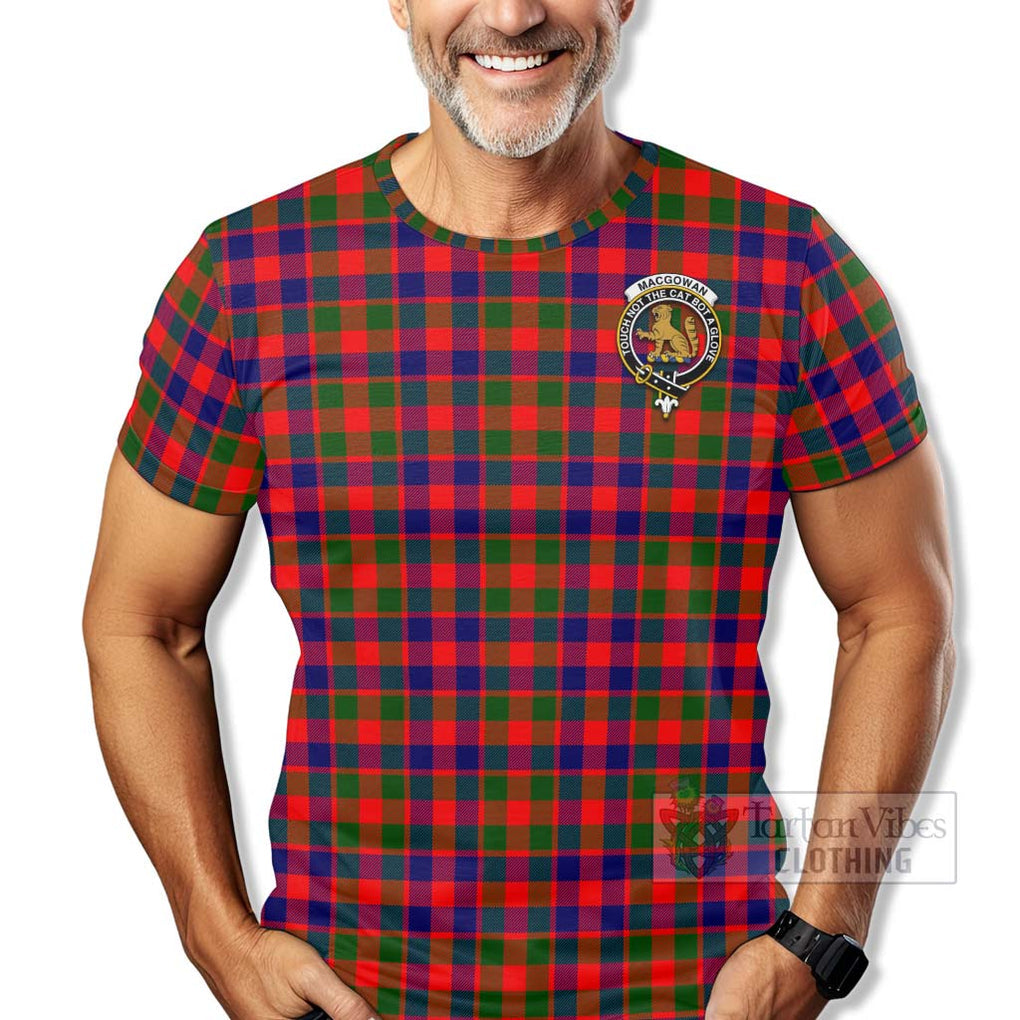 MacGowan (McGowan) Tartan T-Shirt with Family Crest Celtic Skull Style - Tartan Vibes Clothing