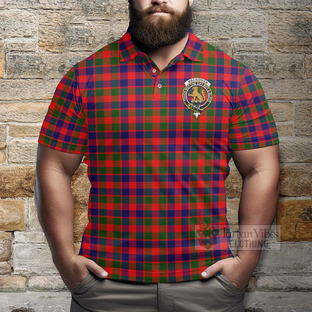 MacGowan (McGowan) Tartan Polo Shirt with Family Crest Celtic Skull Style - Tartan Vibes Clothing