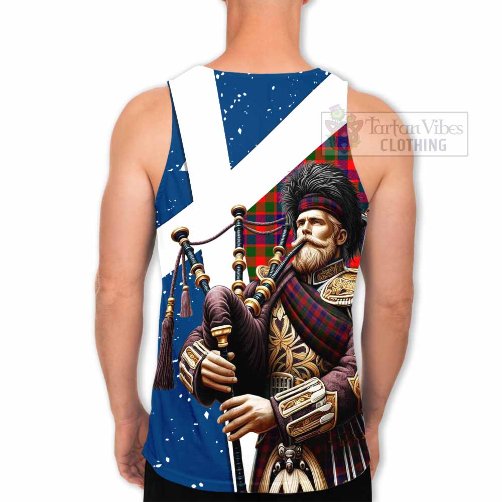 MacGowan (McGowan) Tartan Men's Tank Top with Family Crest Scottish Bagpiper Vibes - Tartan Vibes Clothing