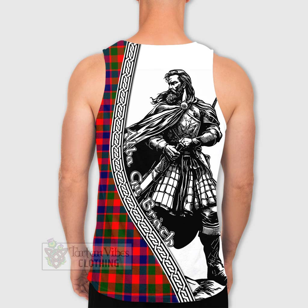 MacGowan (McGowan) Tartan Clan Crest Men's Tank Top with Highlander Warrior Celtic Style - Tartan Vibes Clothing