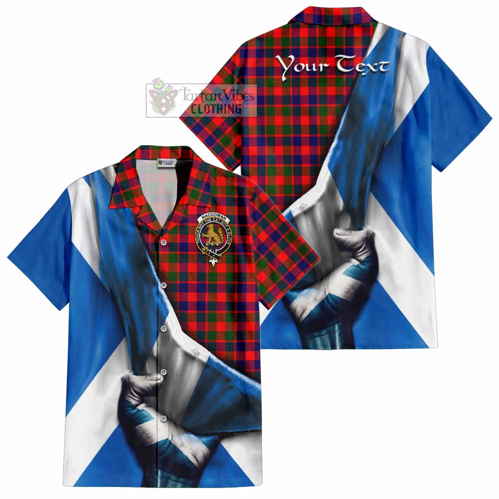 MacGowan (McGowan) Tartan Hawaiian Shirt with Family Crest Scotland Patriotic Style - Tartan Vibes Clothing