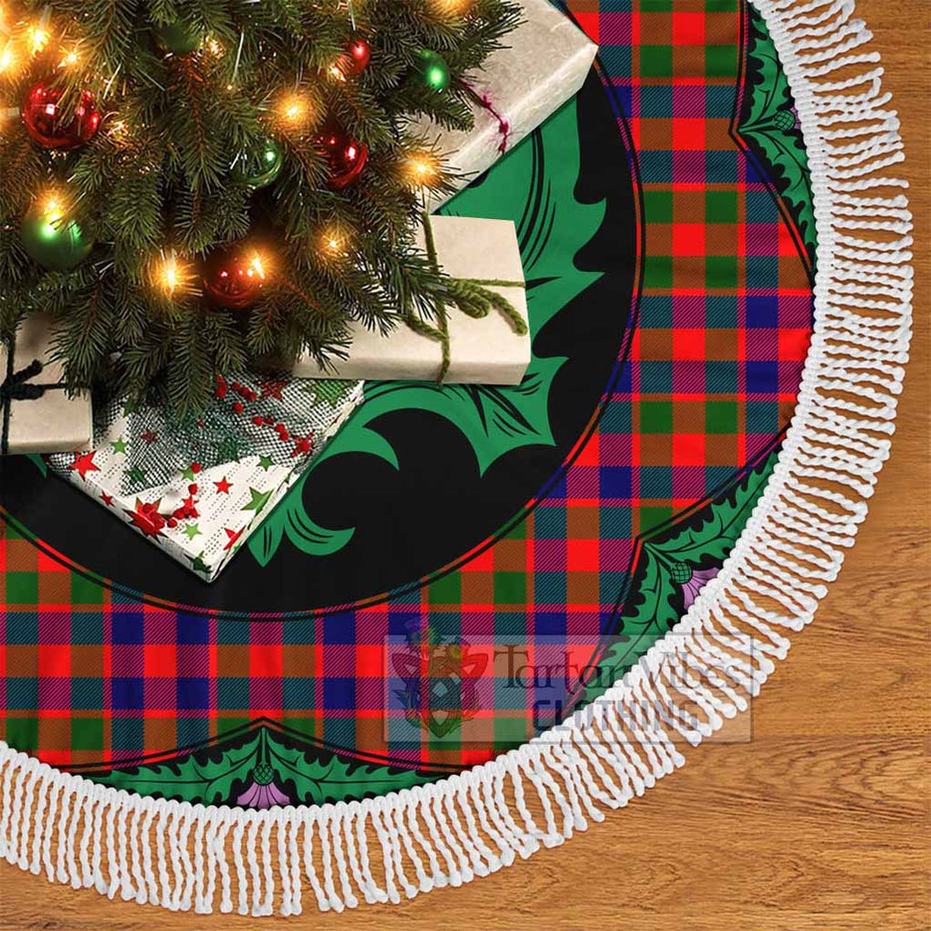 MacGowan (McGowan) Tartan Christmas Tree Skirt Scottish Thistle Style - Tartan Vibes Clothing