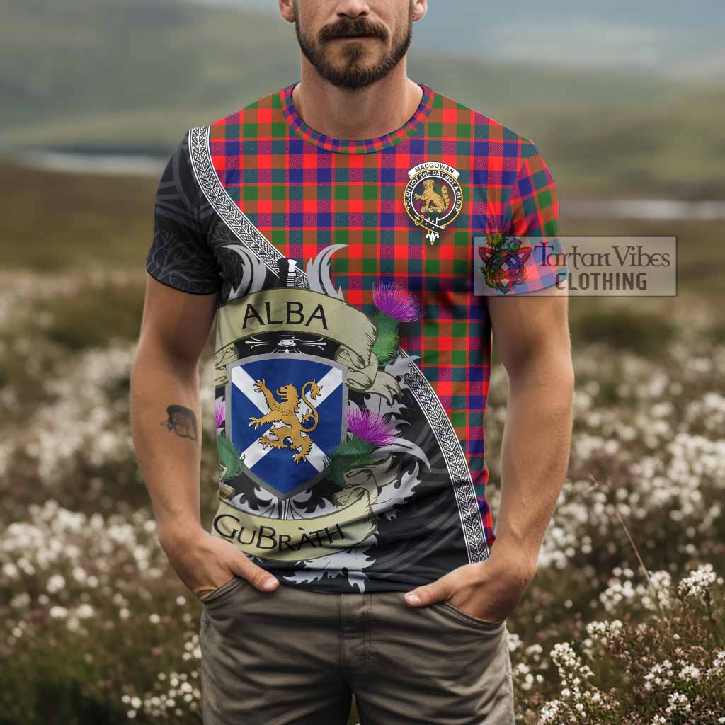 MacGowan (McGowan) Tartan Family Crest T-Shirt Lion Rampant Royal Thistle Shield Celtic Inspired - Tartan Vibes Clothing