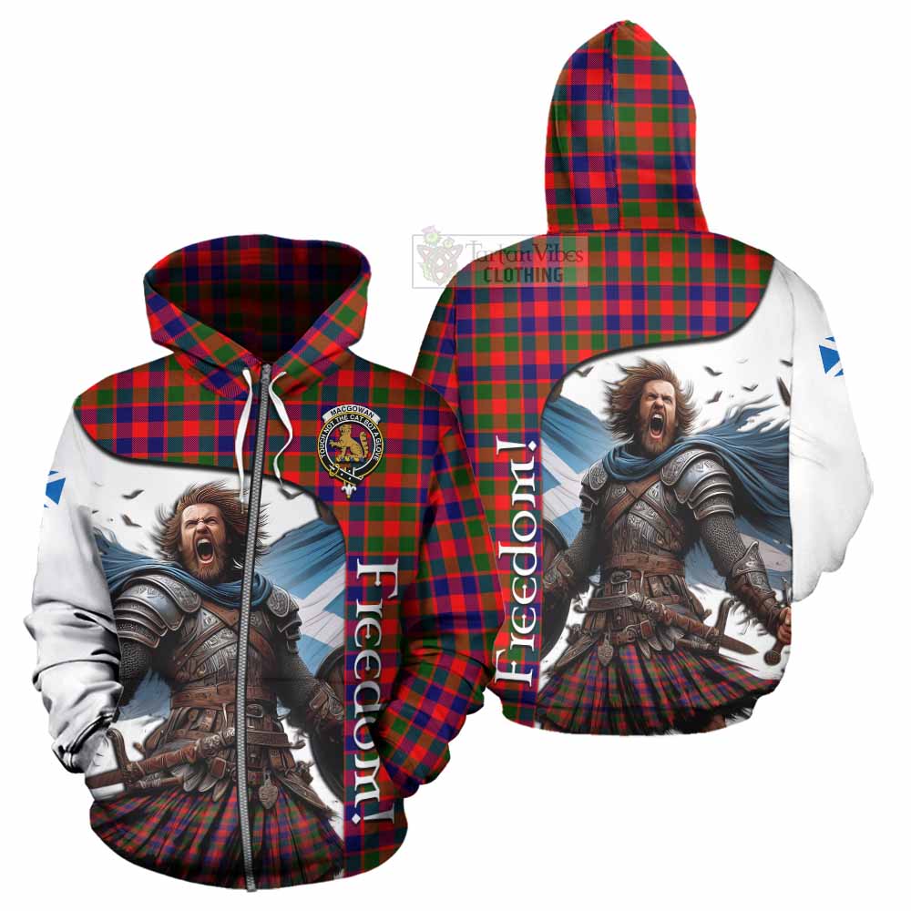 MacGowan (McGowan) Crest Tartan Hoodie Inspired by the Freedom of Scottish Warrior Zip Hoodie - Tartan Vibes Clothing