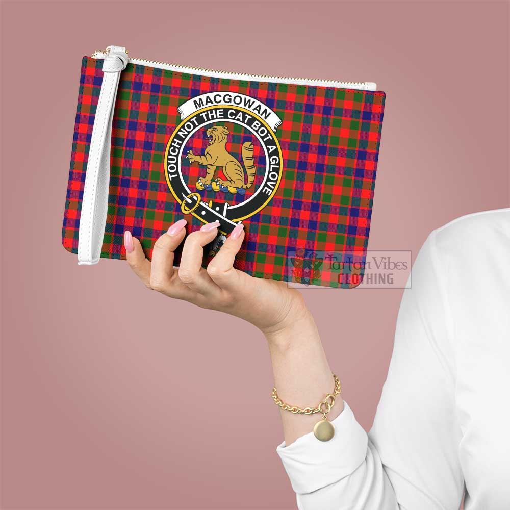 Tartan Vibes Clothing MacGowan (McGowan) Family Crest Tartan Clutch Bag