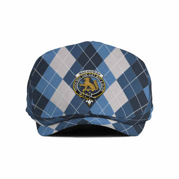 MacGowan (McGowan) Scottish Family Crest Flat Cap, Jeff Cap Scotland National Argyle Classic Style