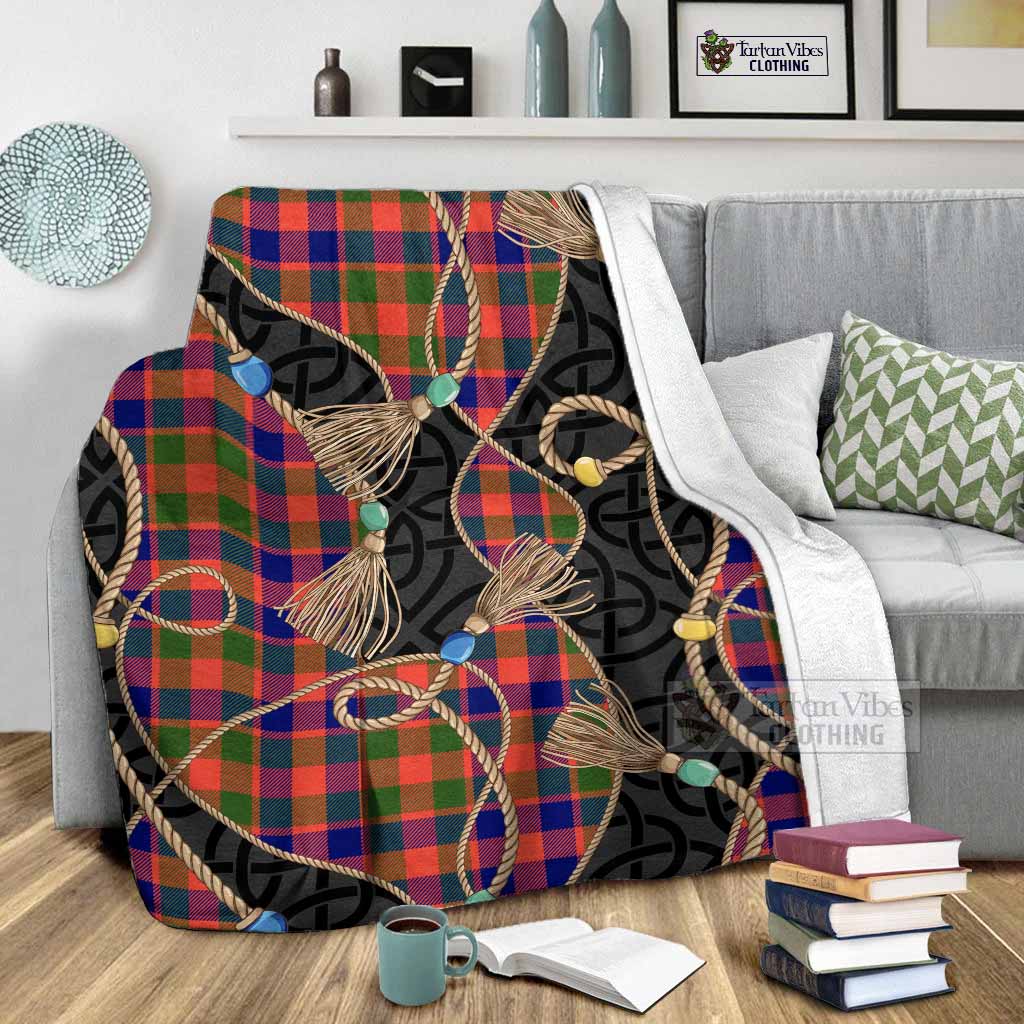 MacGowan (McGowan) Scottish Tartan Twisted Ropes Stylized Blanket - Tartan Vibes Clothing
