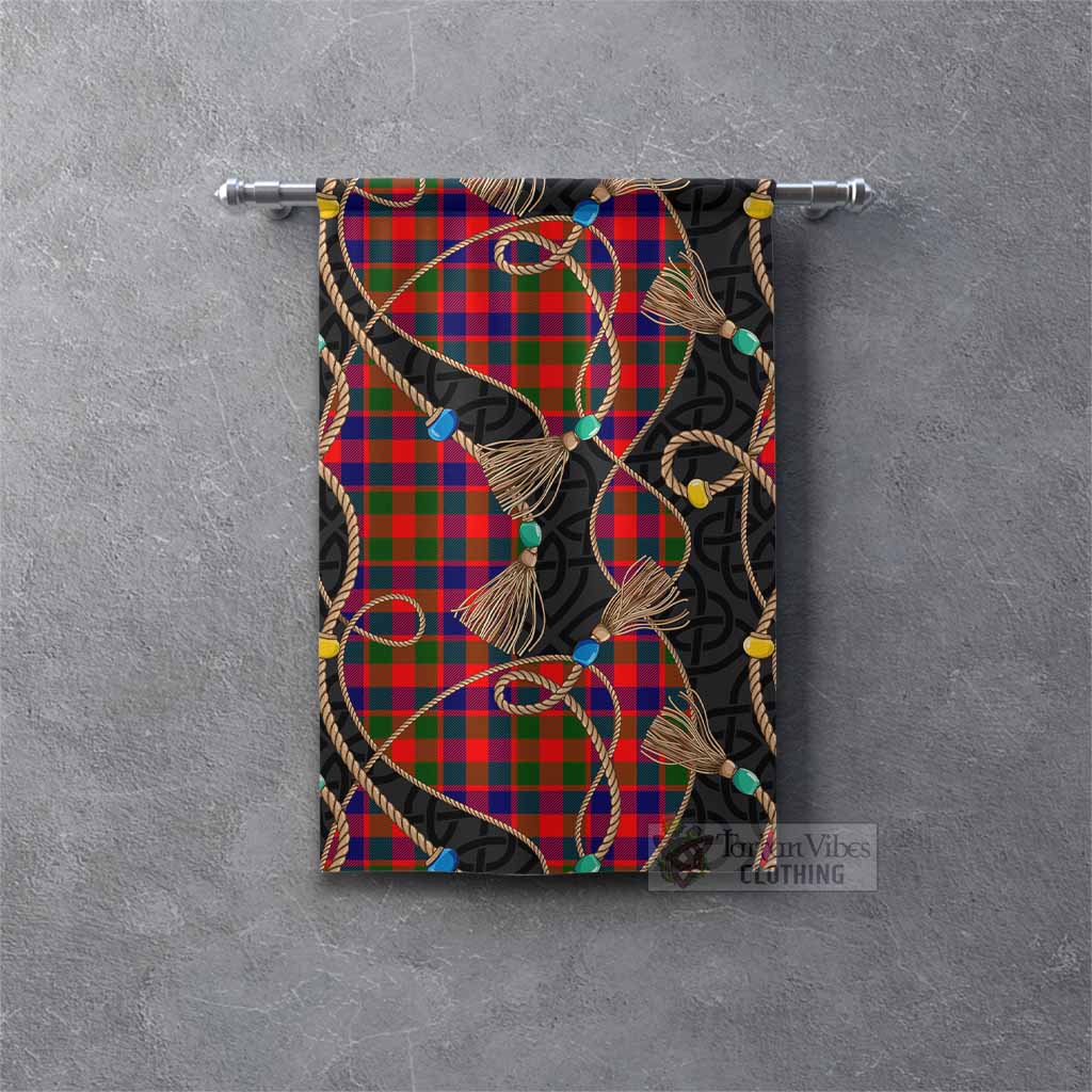 MacGowan (McGowan) Scottish Tartan Twisted Ropes Stylized Gonfalon Rectangle - Tartan Vibes Clothing
