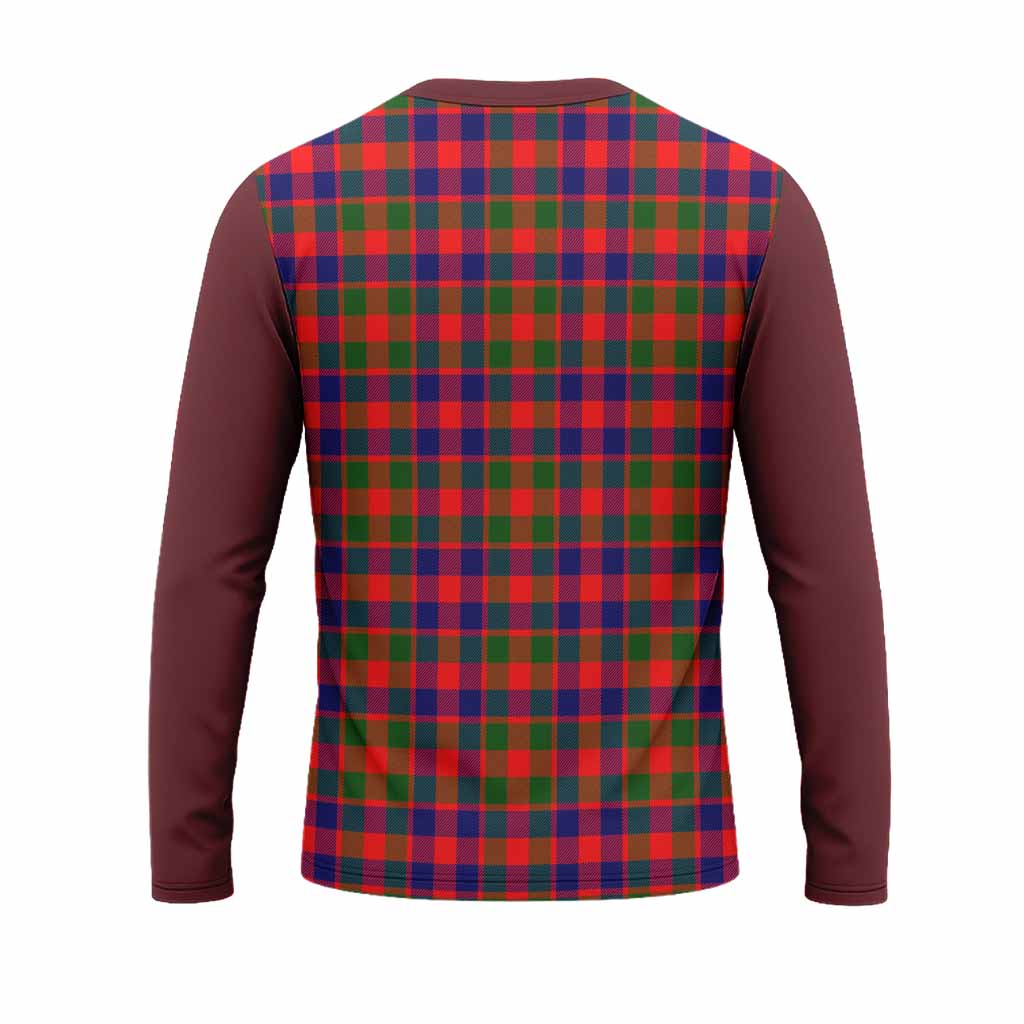 MacGowan (McGowan) Tartan Accent Long Sleeve T-Shirt with Family Crest