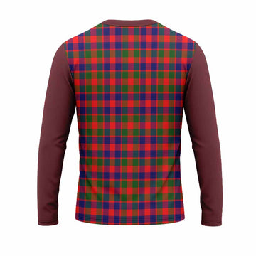 MacGowan (McGowan) Tartan Accent Long Sleeve T-Shirt with Family Crest