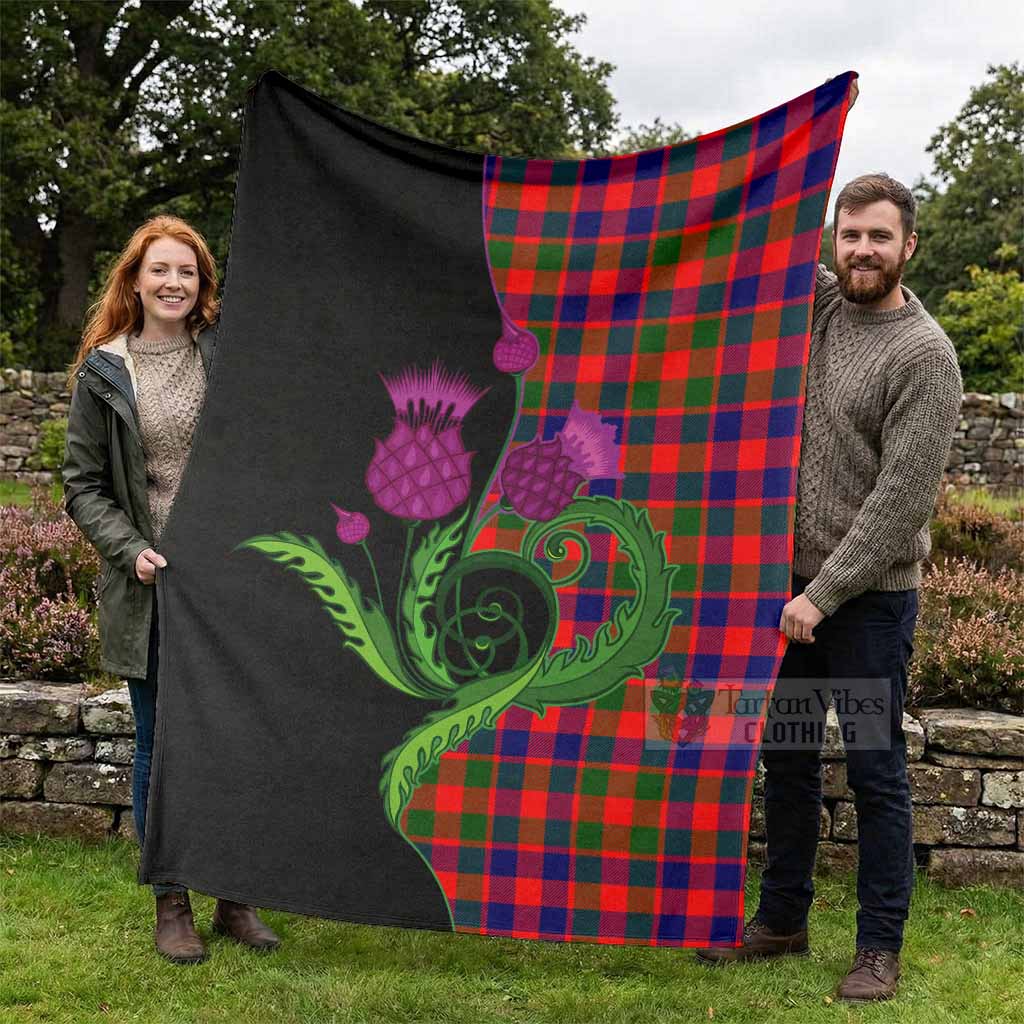 MacGowan (McGowan) Tartan Blanket Traditional Scottish Thistle - Tartan Vibes Clothing