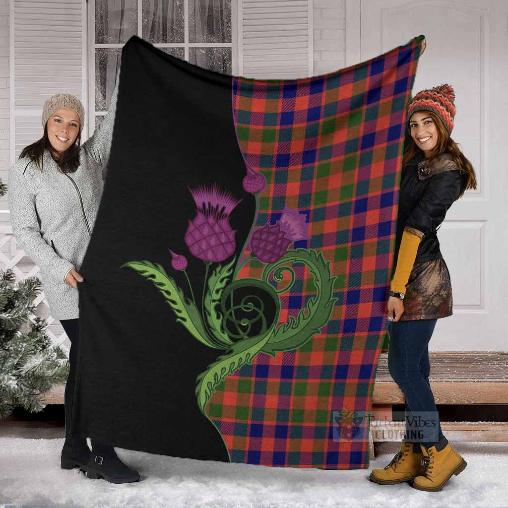 MacGowan (McGowan) Tartan Blanket Traditional Scottish Thistle - Tartan Vibes Clothing