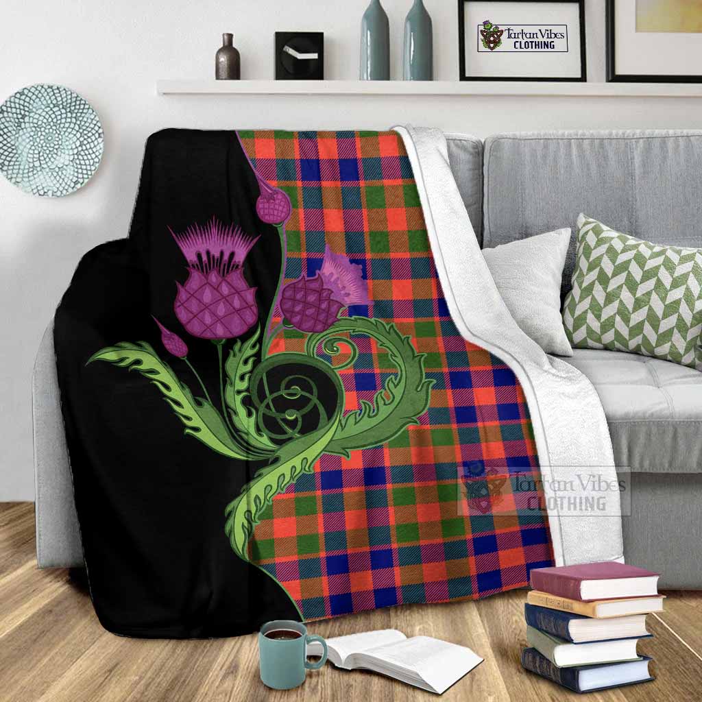 MacGowan (McGowan) Tartan Blanket Traditional Scottish Thistle - Tartan Vibes Clothing