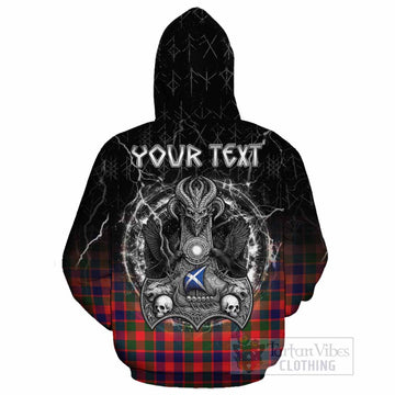 MacGowan (McGowan) Tartan Crest Cotton Hoodie Celtic Odin's Raven Legacy