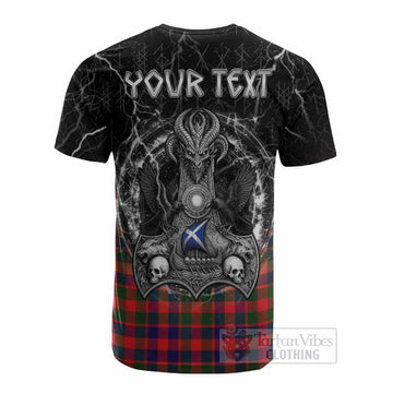 MacGowan (McGowan) Tartan Crest Cotton T-shirt Celtic Odin's Raven Legacy