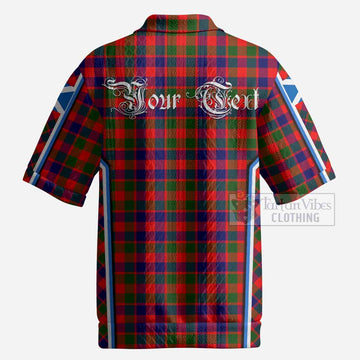 MacGowan (McGowan) Tartan Crest Men’s Polo Sweater Top Scotland Coat of Arm Flag Style