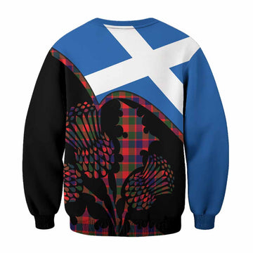 MacGowan (McGowan) Tartan Family Crest Sweatshirt Scotland Thistle Floral Flag Style