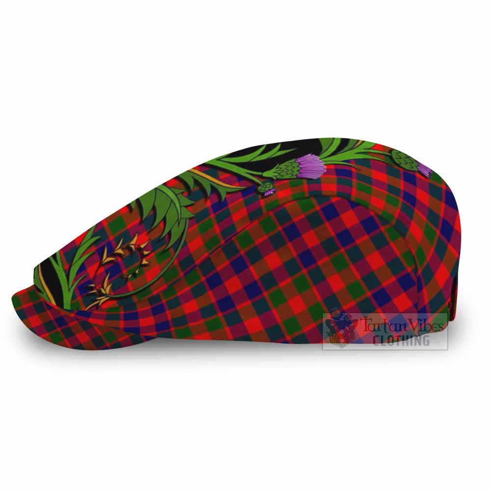 MacGowan (McGowan) Tartan Flat Cap, Jeff Cap Scottish Thistle Pride Heritage Art - Tartan Vibes Clothing