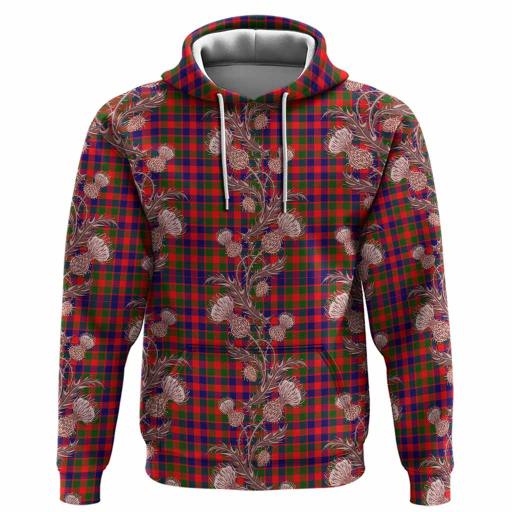 MacGowan (McGowan) Tartan Hoodie Seamless Scottish Thistle Flowers