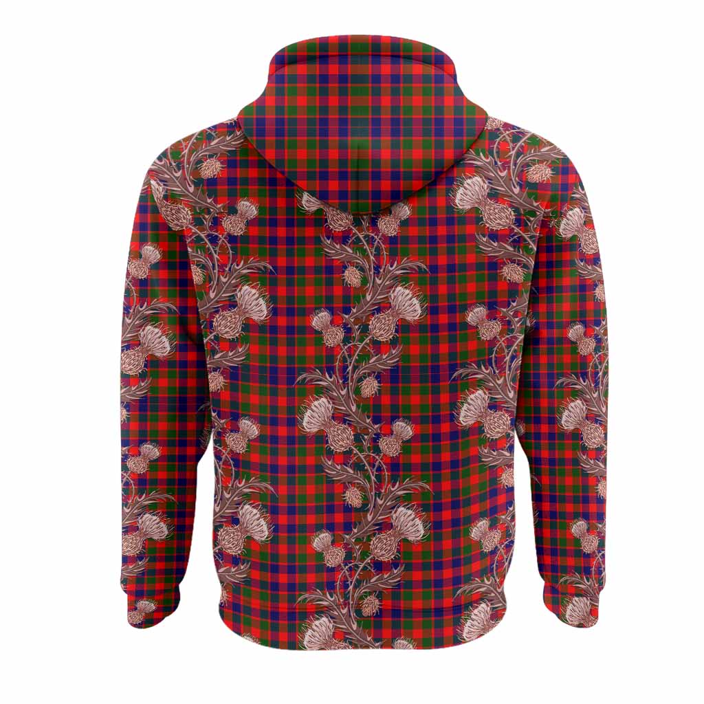 MacGowan (McGowan) Tartan Hoodie Seamless Scottish Thistle Flowers