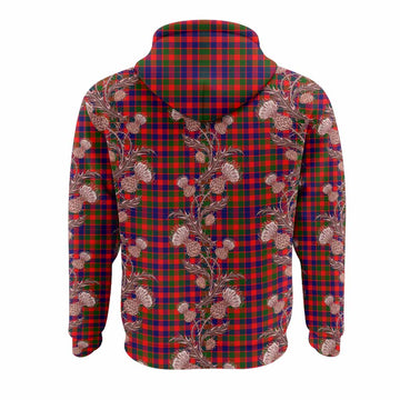 MacGowan (McGowan) Tartan Hoodie Seamless Scottish Thistle Flowers