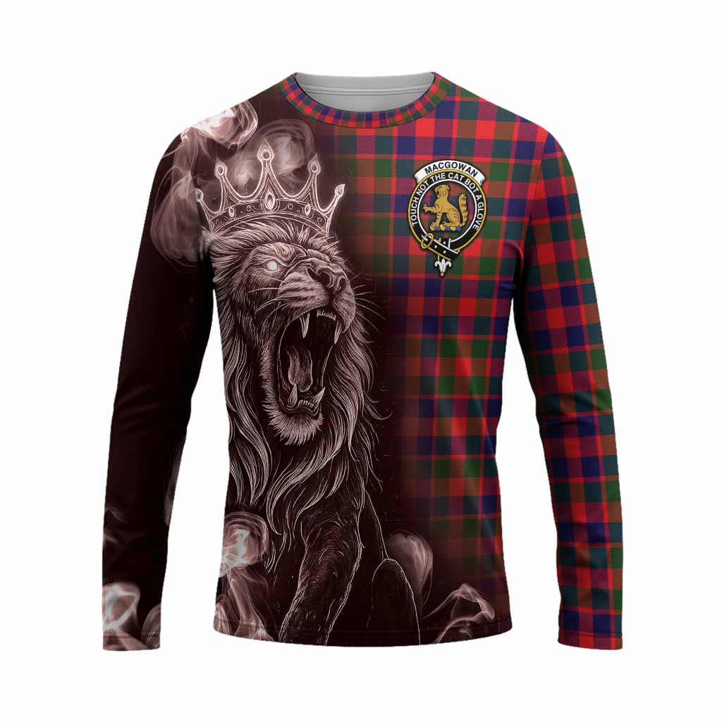 MacGowan (McGowan) Tartan Long Sleeve T-Shirt Roaring Lion Heritage