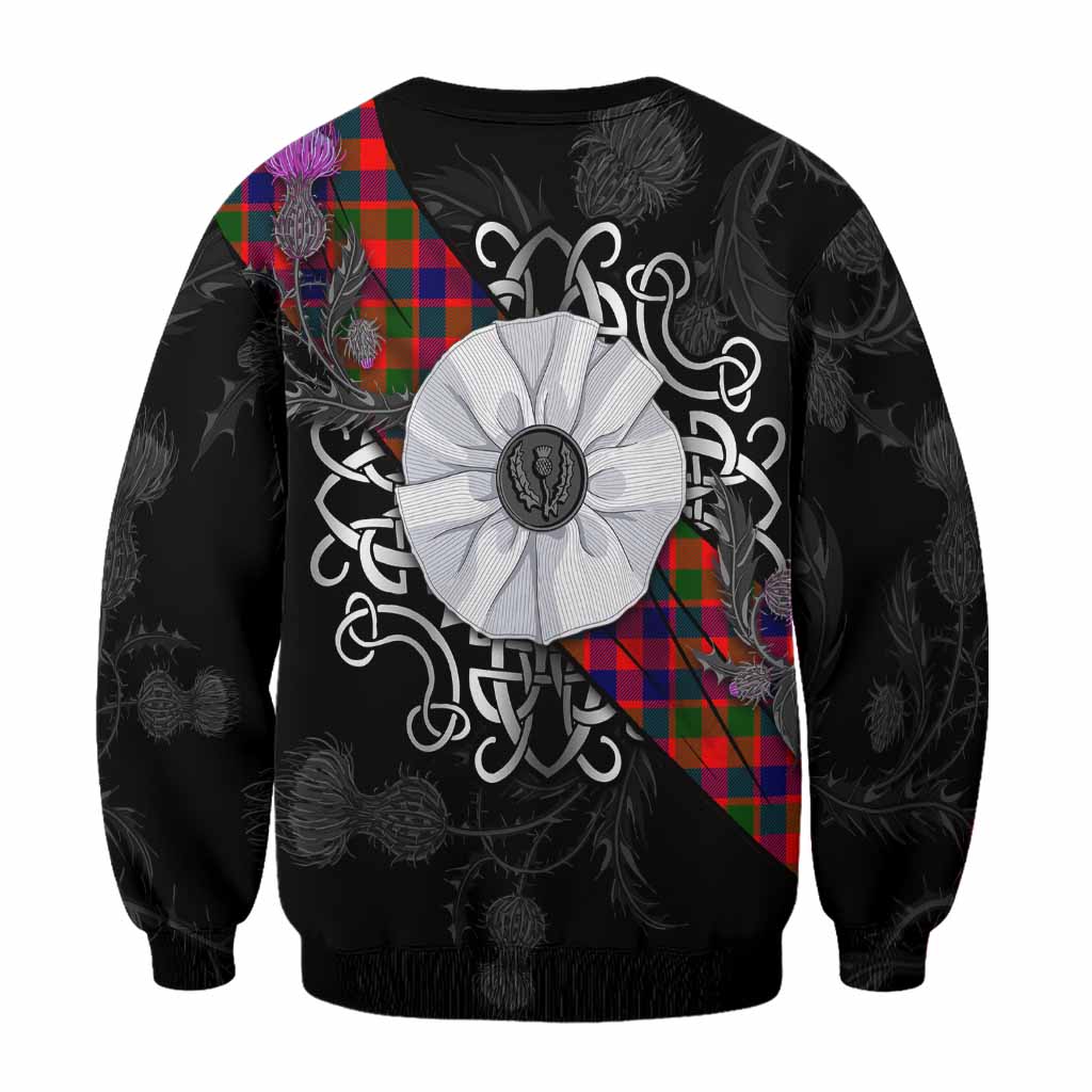 MacGowan (McGowan) Tartan Sweatshirt Jacobite White Rose - Tartan Vibes Clothing