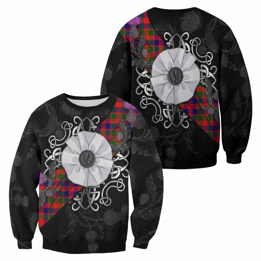 MacGowan (McGowan) Tartan Sweatshirt Jacobite White Rose - Tartan Vibes Clothing