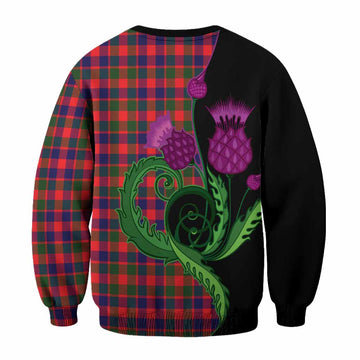 MacGowan (McGowan) Tartan Sweatshirt Traditional Scottish Thistle