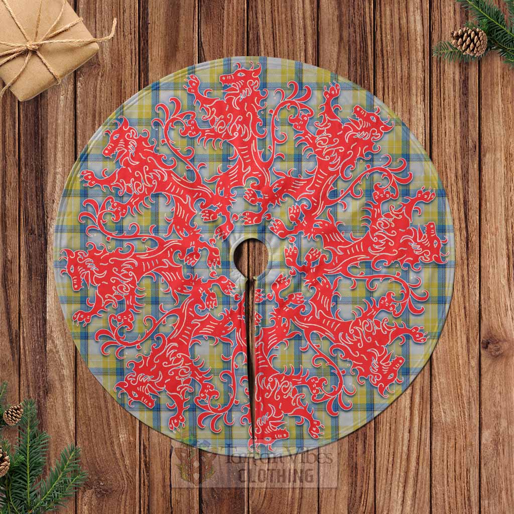MacGrath (McGrath) Tartan Christmas Tree Skirt Lion Rampant Style Casual Tree Skirts - Tartan Vibes Clothing