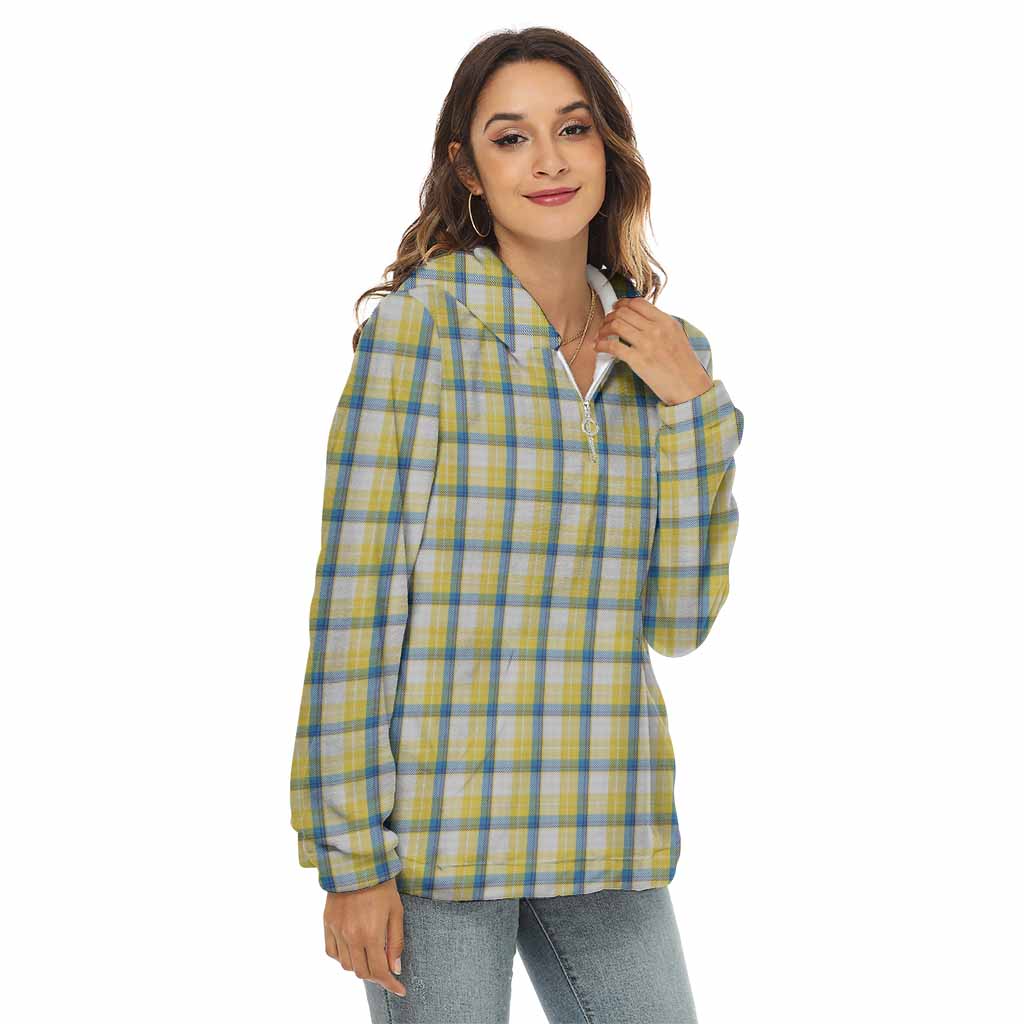 MacGrath (McGrath) Tartan Women's Borg Fleece Hoodie with Half Zip Female - Tartan Vibes Clothing