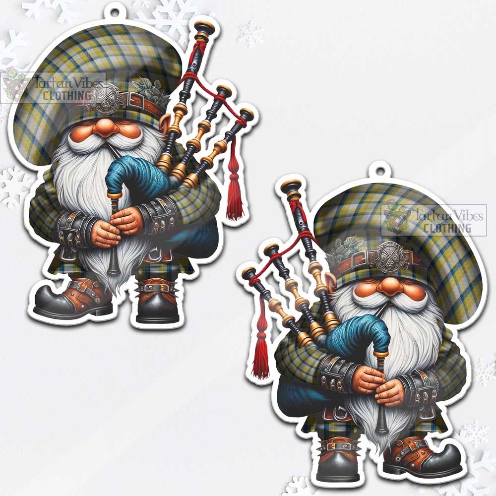 Tartan Vibes Clothing MacGrath (McGrath) Tartan Badpiper Gnome Christmas Ornament