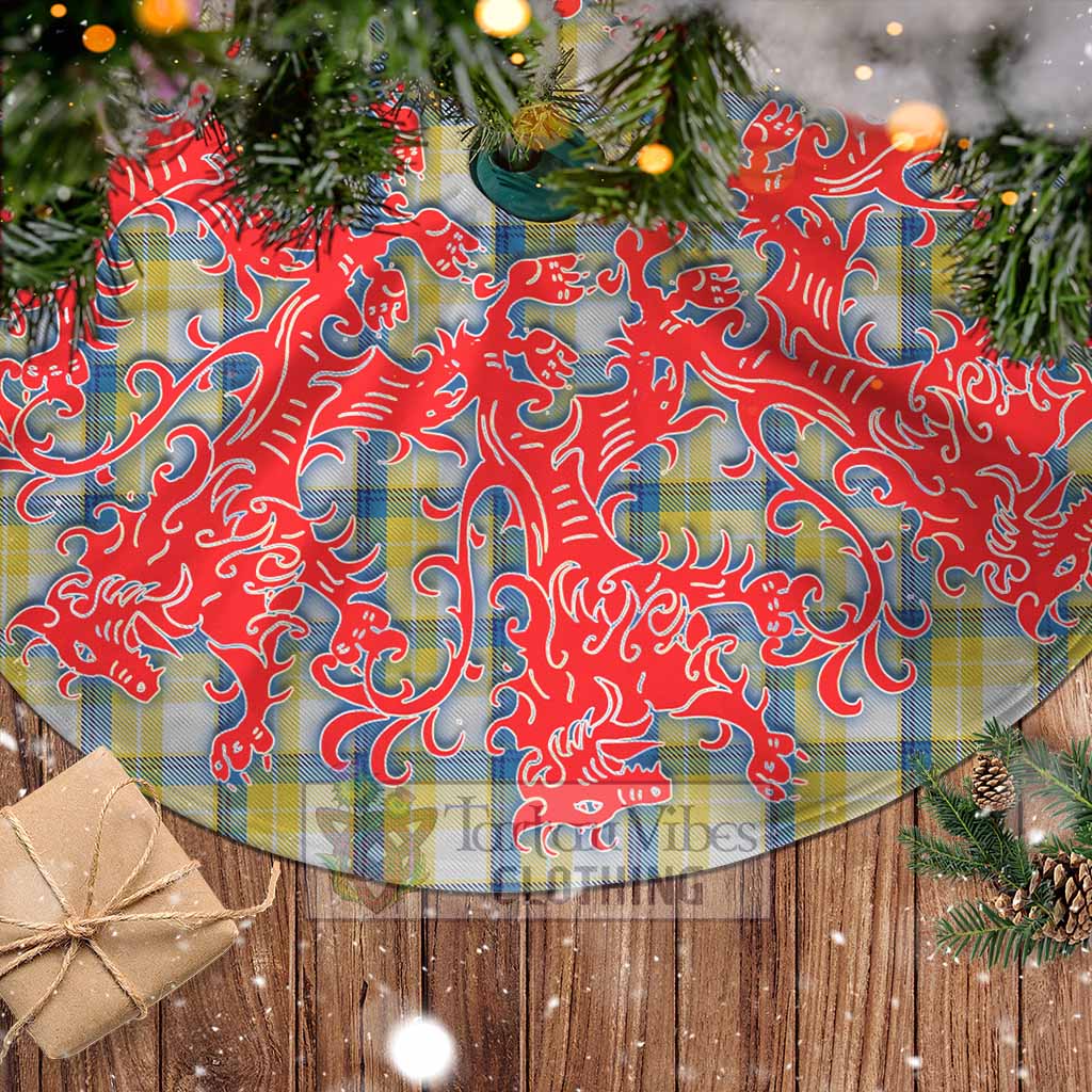 MacGrath (McGrath) Tartan Christmas Tree Skirt Lion Rampant Style - Tartan Vibes Clothing