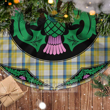 Tartan Vibes Clothing MacGrath (McGrath) Tartan Christmas Tree Skirt Scottish Thistle Style