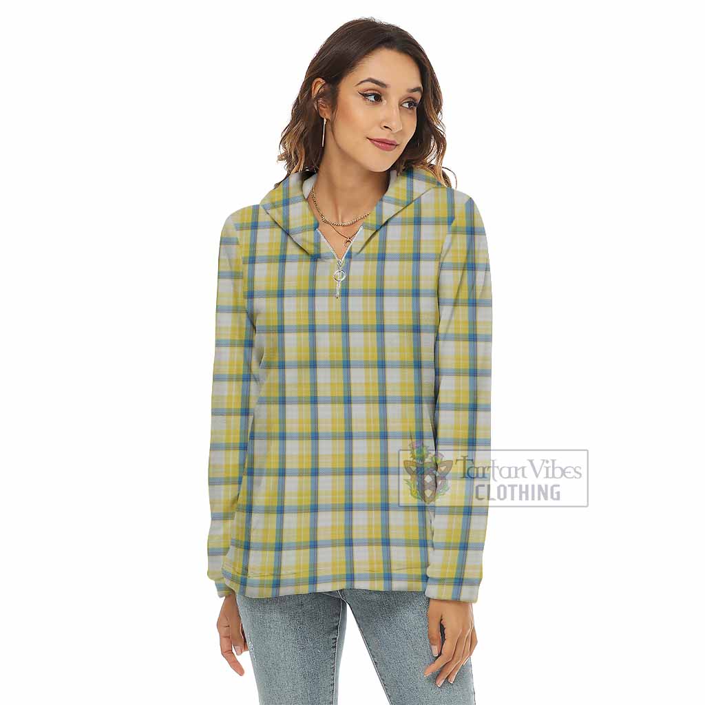 MacGrath (McGrath) Tartan Women's Borg Fleece Hoodie with Half Zip - Tartan Vibes Clothing