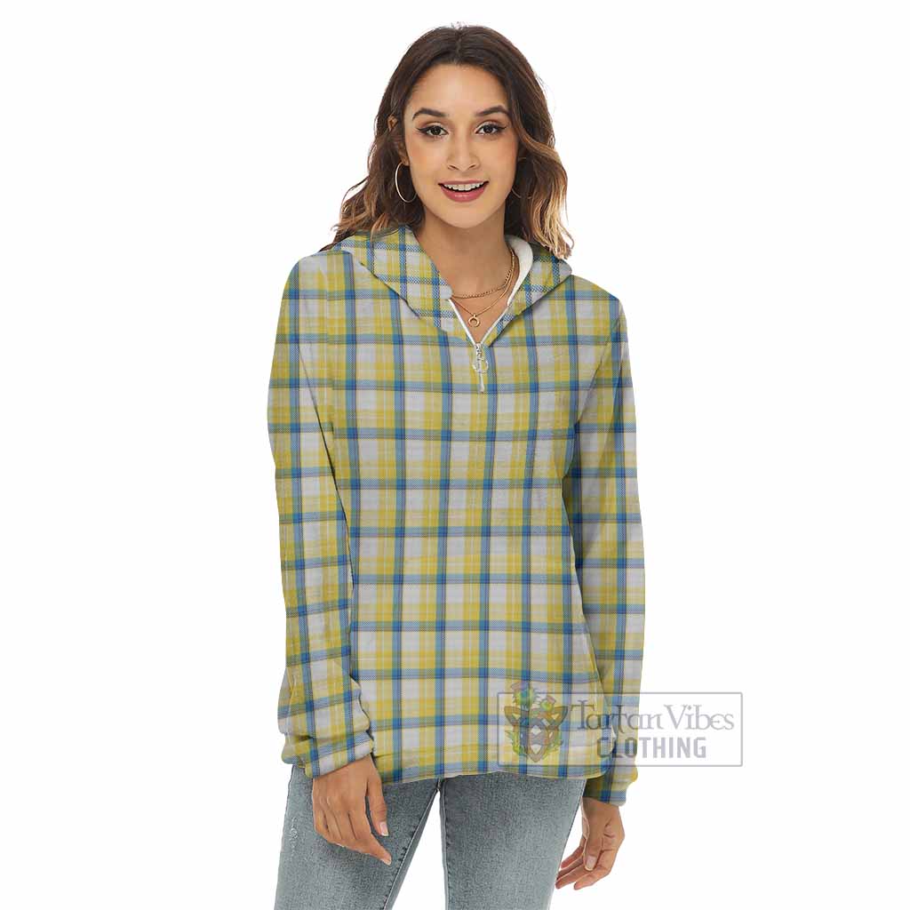 MacGrath (McGrath) Tartan Women's Borg Fleece Hoodie with Half Zip - Tartan Vibes Clothing
