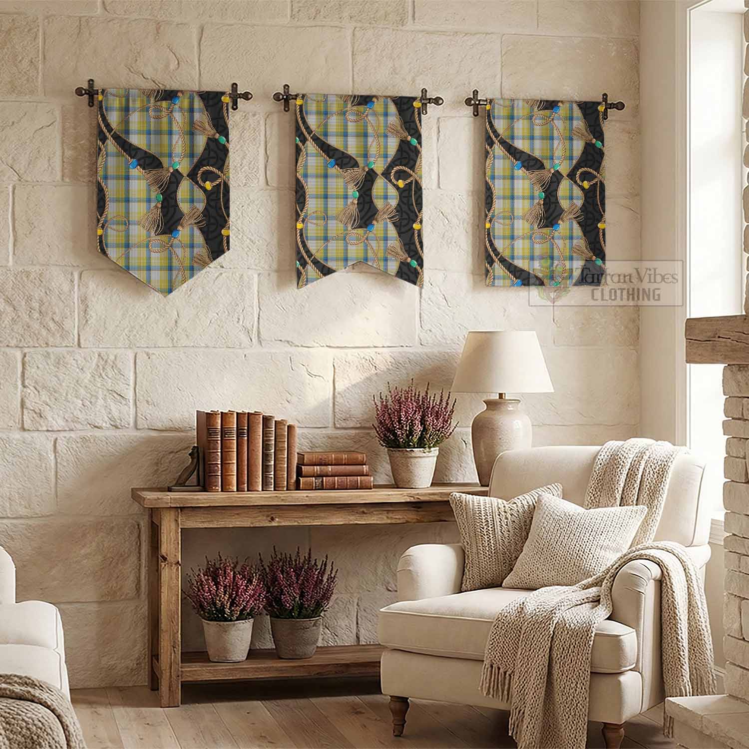 MacGrath (McGrath) Scottish Tartan Twisted Ropes Stylized Gonfalon - Tartan Vibes Clothing