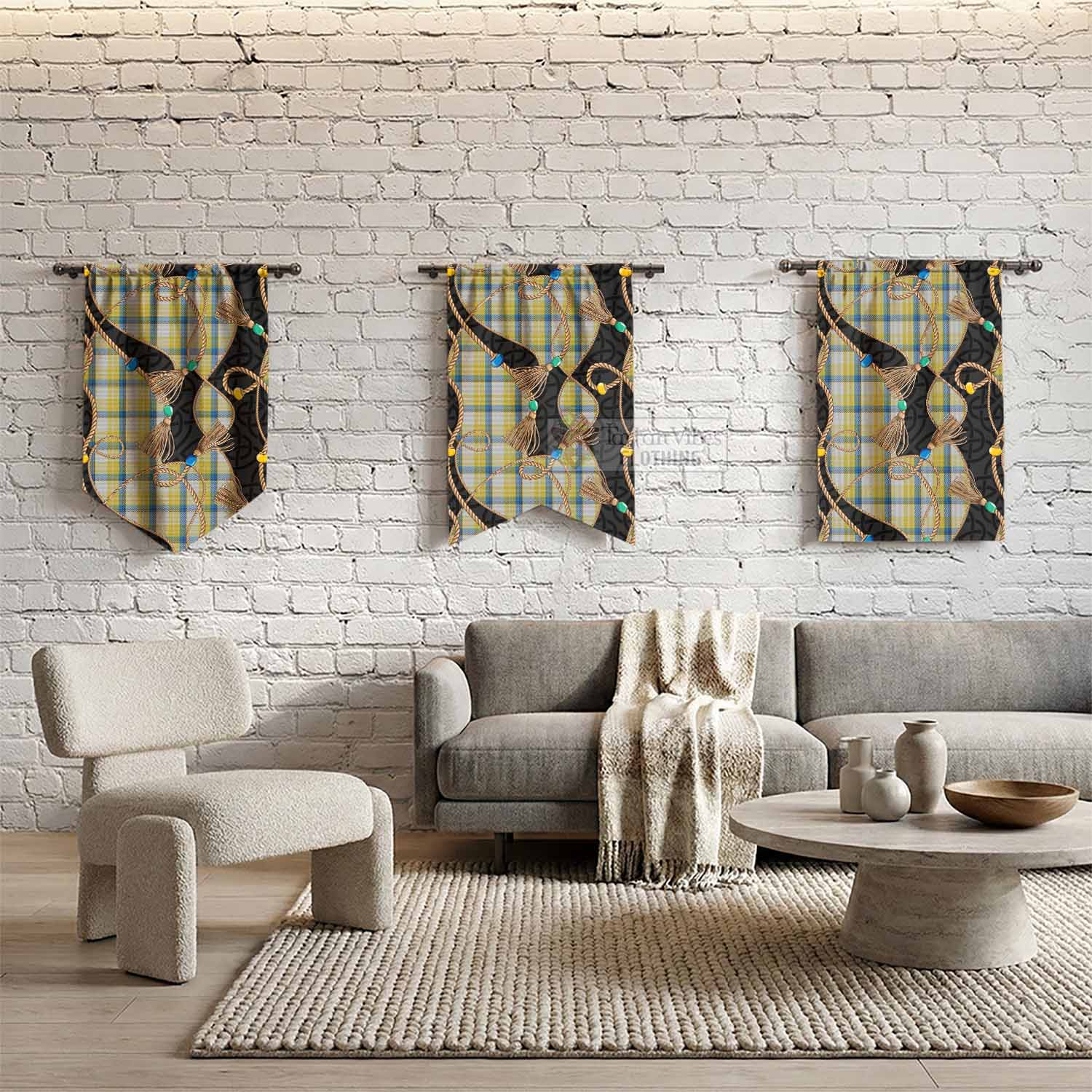 MacGrath (McGrath) Scottish Tartan Twisted Ropes Stylized Gonfalon - Tartan Vibes Clothing