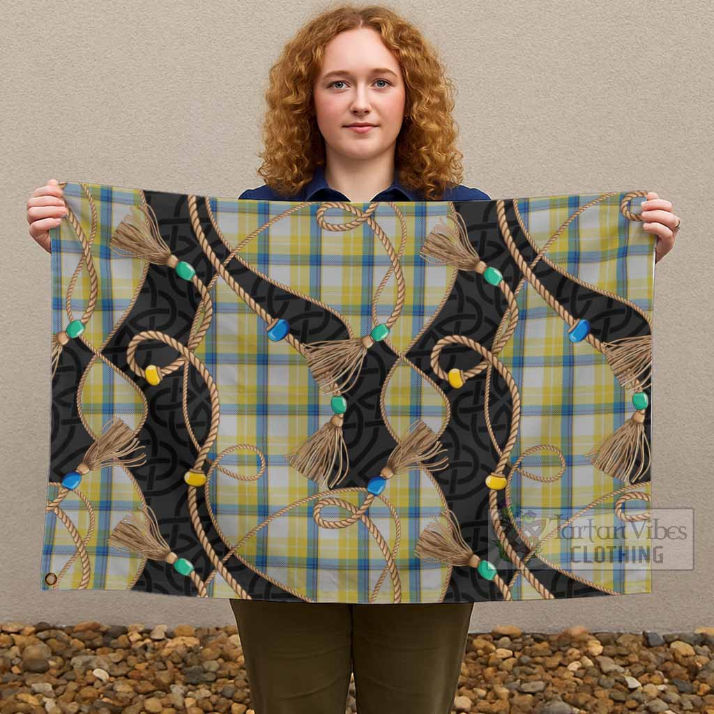 MacGrath (McGrath) Scottish Tartan Twisted Ropes Stylized House Flag - Tartan Vibes Clothing